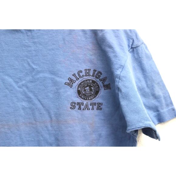 Vintage Michigan State University Spartans T Shirt Large - Picture 2 of 8
